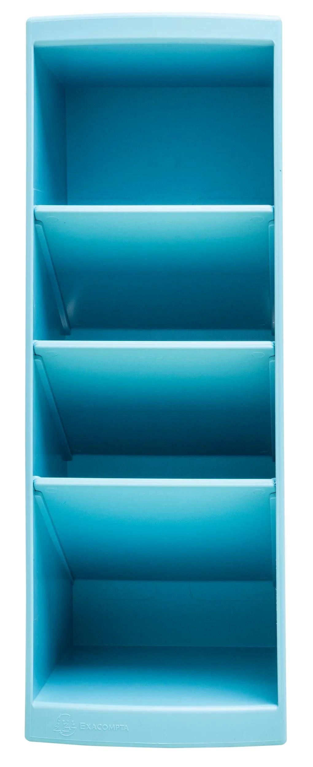 EXACOMPTA Zeitungsständer 4x Multi tower, 110x82x230 mm, Skandi - Farben sortiert - 68106D, Stifteköcher