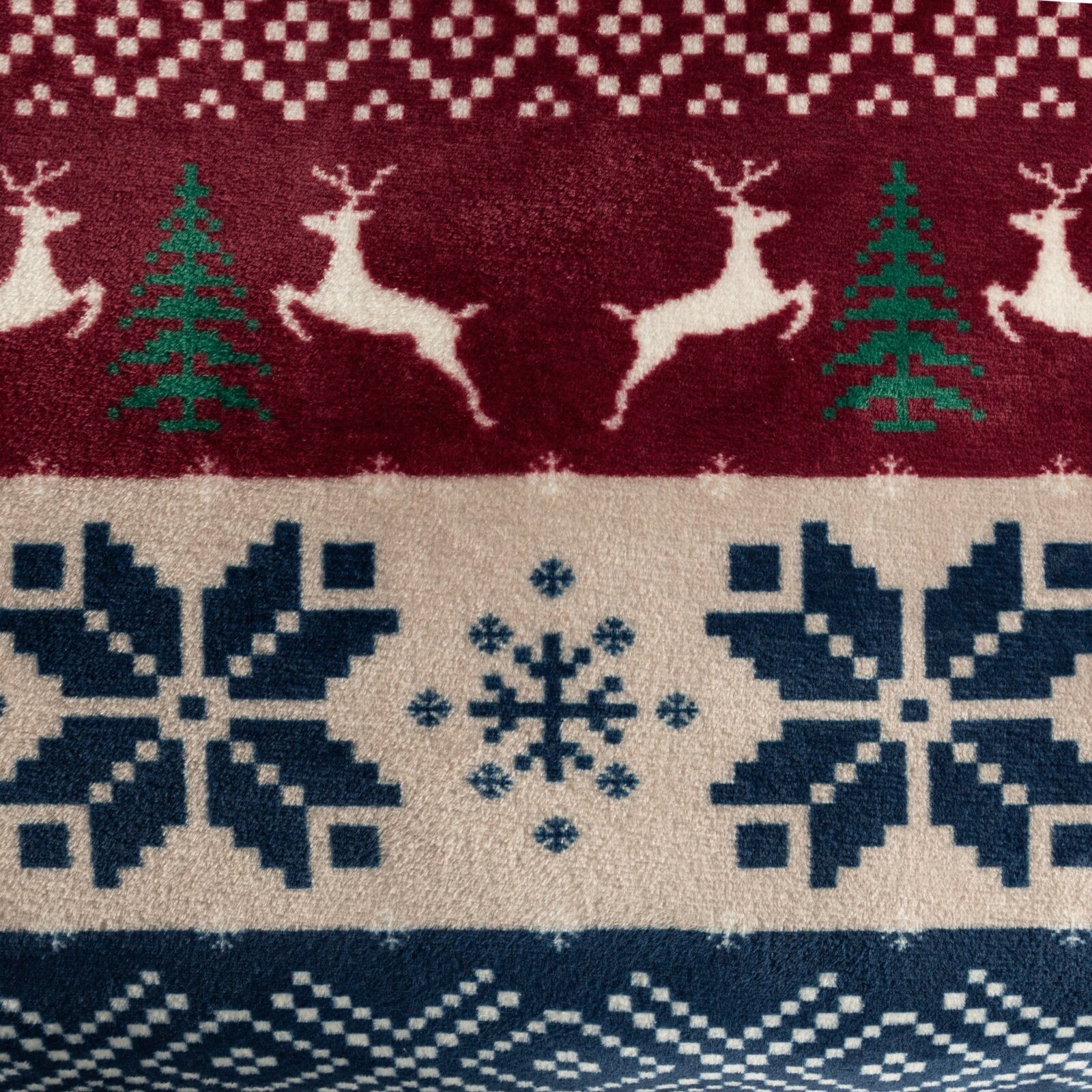 Wohndecke KAROMUSTER Winterdecke, Eurofirany, karierte Decke, warm und kuschelig, Fleecedecke 150x200 cm, Sofadecke – Bild 3 von 5