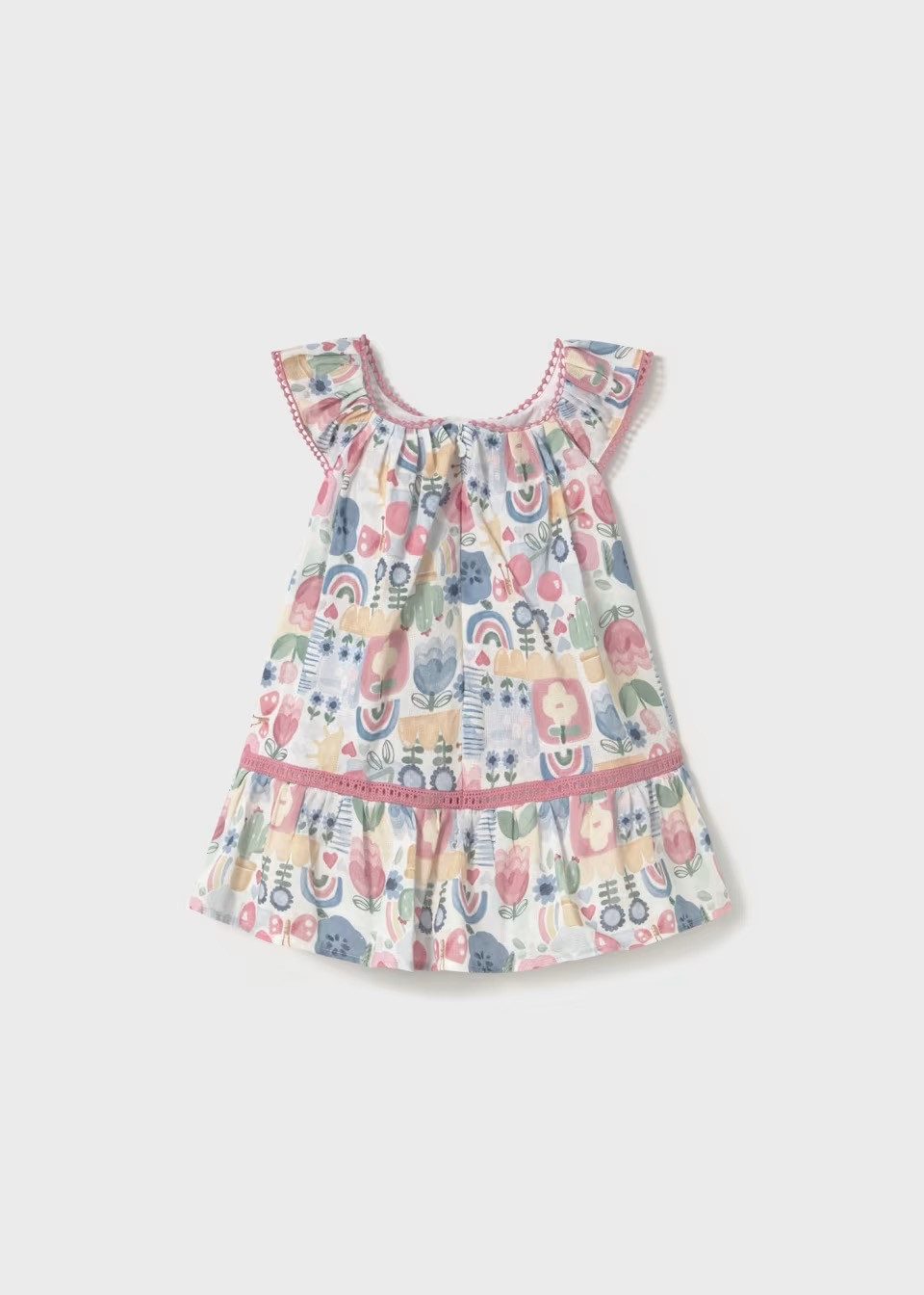 Mayoral Sommerkleid Mädchenkleid mit Blumenprint – Süß & Bequem (191761)