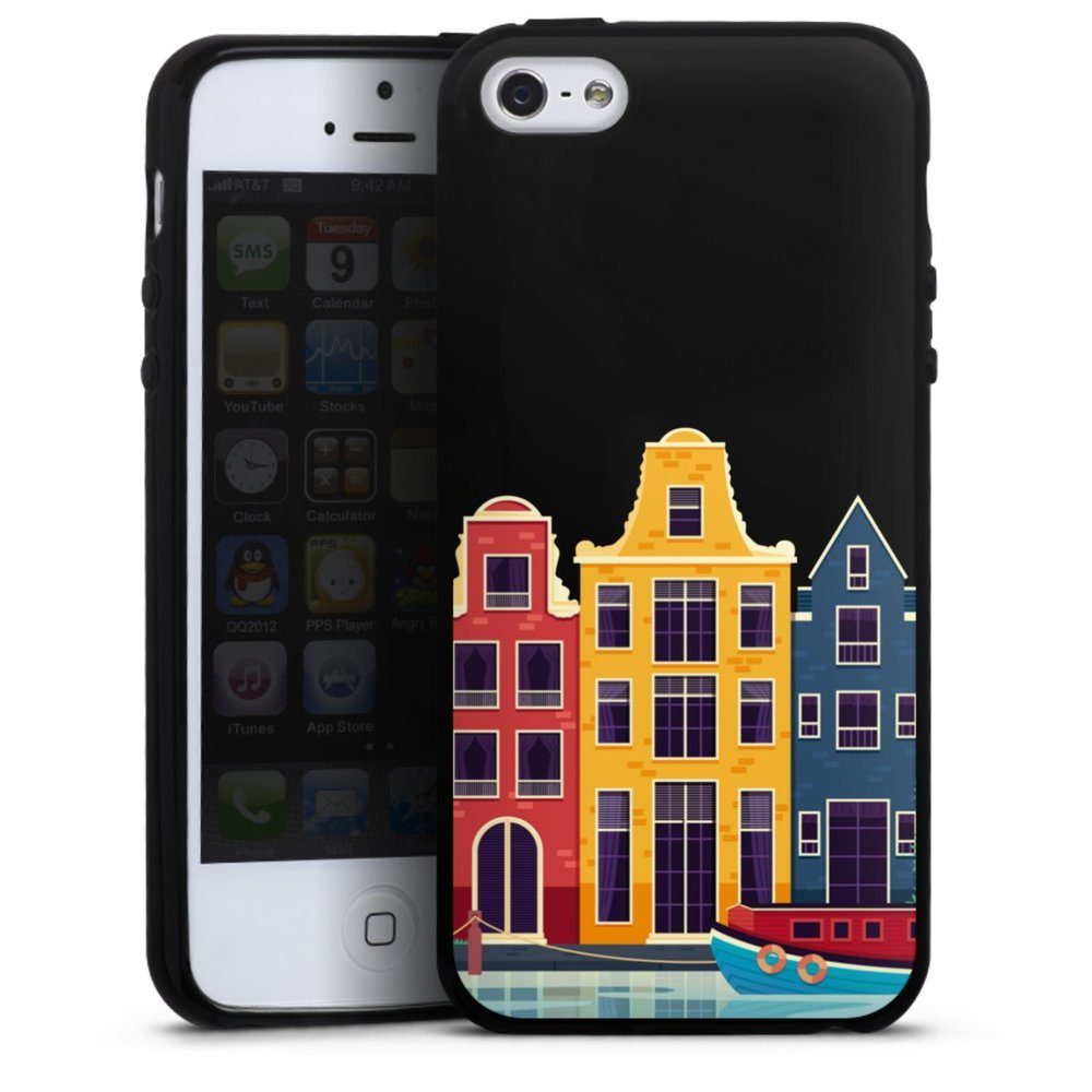 DeinDesign Handyhülle Amsterdam transparent, Hülle Stadt transparent Amsterdam