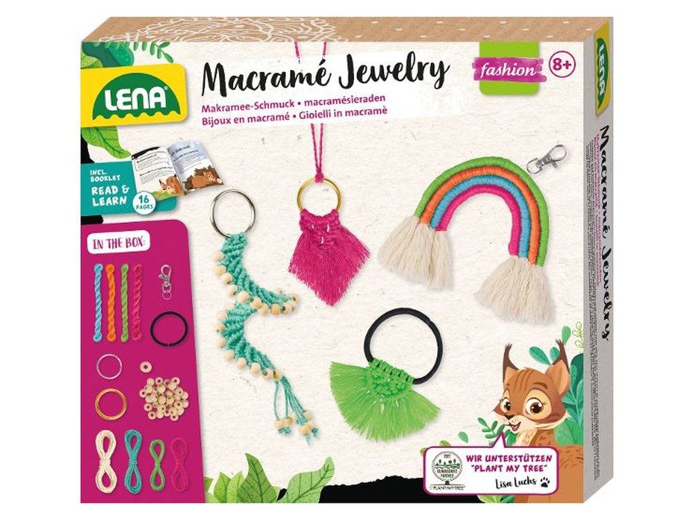 SIMM Spielwaren Kreativset Set zur Herstellung von Makramee Schmuck
