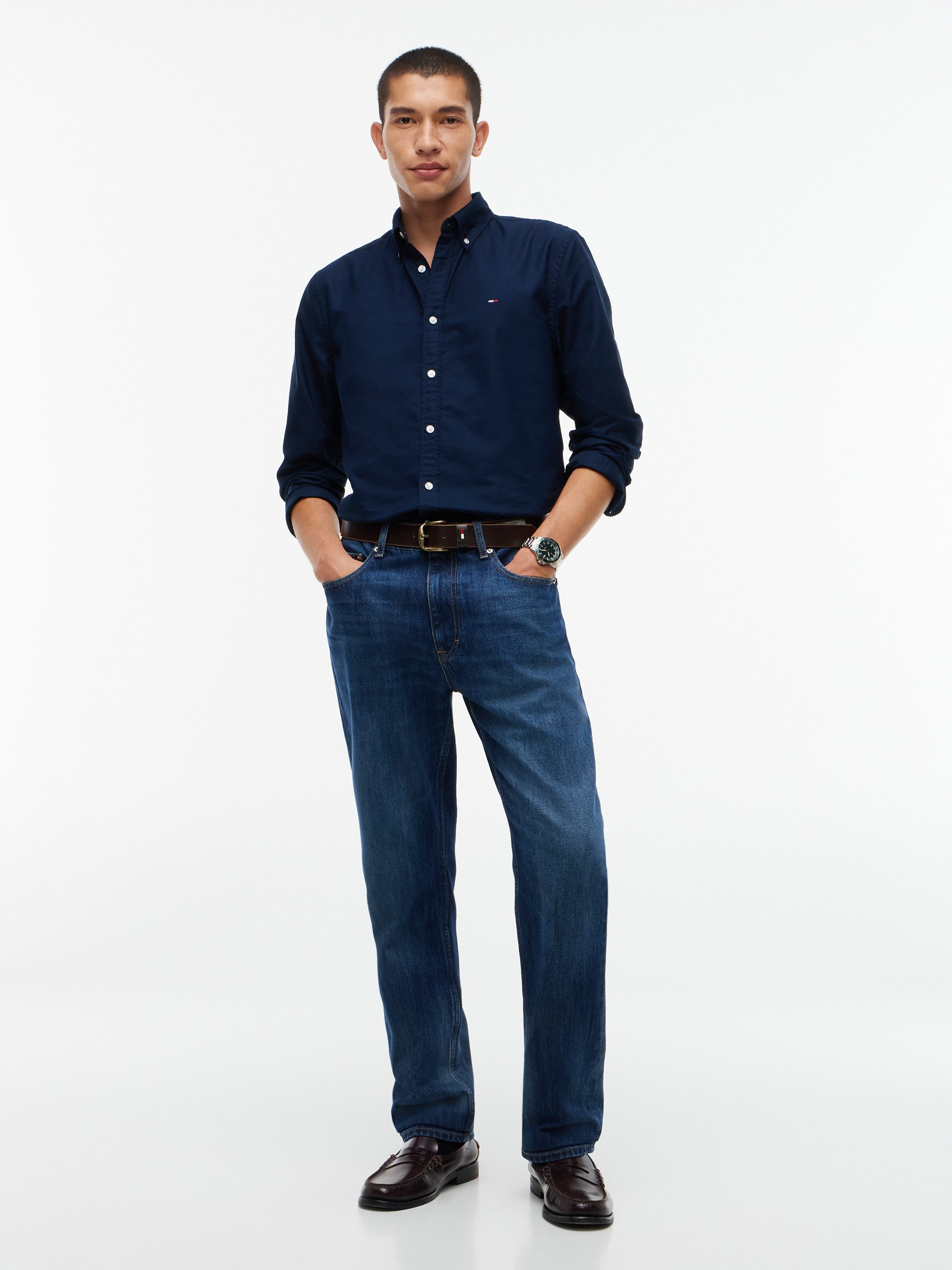 Tommy Jeans Langarmhemd REGULAR OXFORD SHIRT Regular fit mit Button-Down-Kragen – Bild 4 von 5