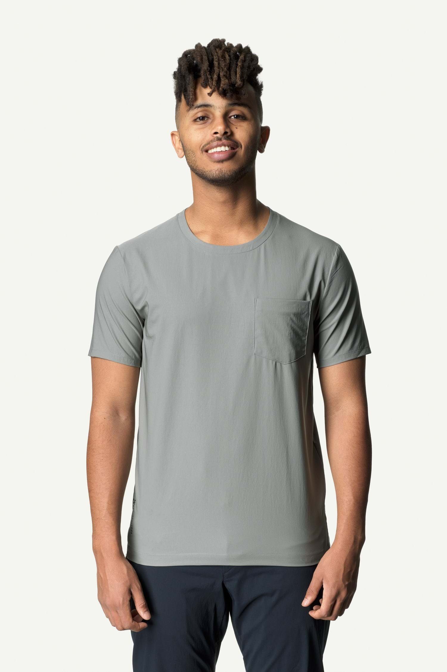 Tee Geyser T-Shirt Houdini Cover Grey M's (1-tlg)