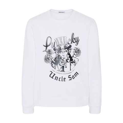 Uncle Sam Sweatshirt mit Labelprint