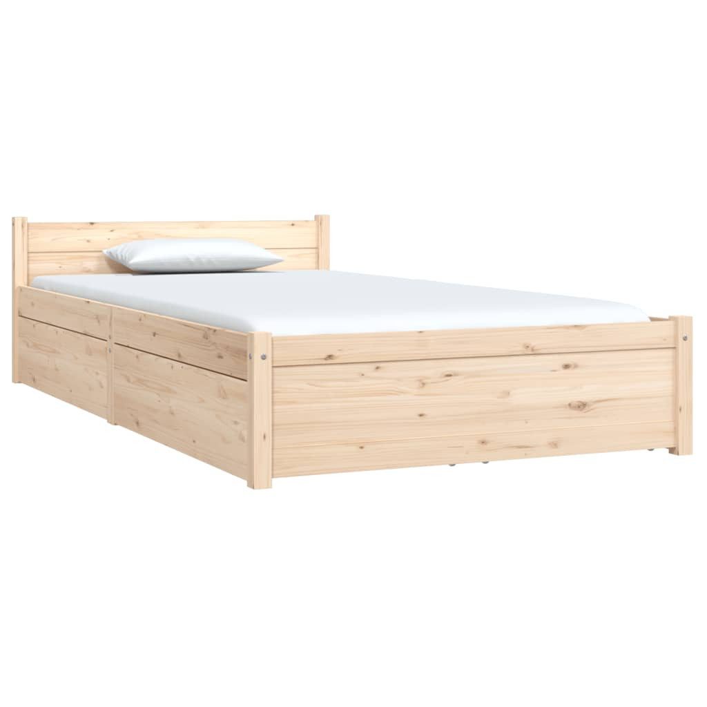 vidaXL Bett Bett mit Schubladen 90x200 cm