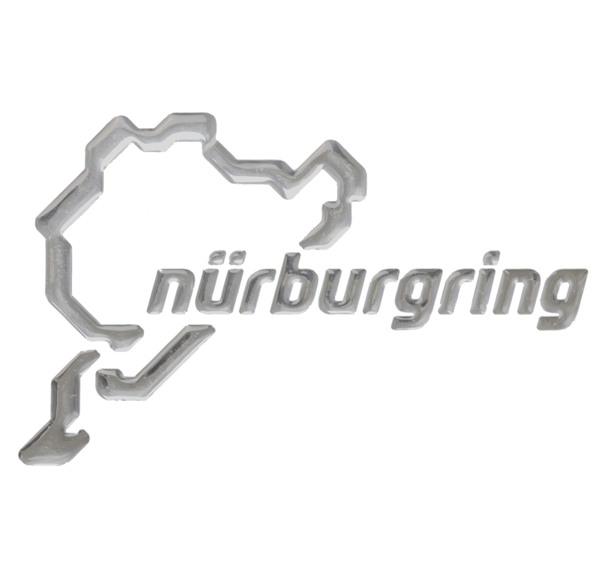 Nürburgring Aufkleber NÜRBURGRING - 3D Aufkleber - Logo Modern Nürburgring - 12 cm