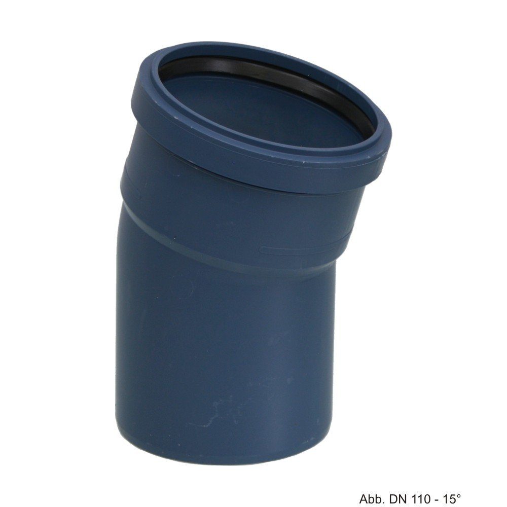POLOPLAST Wasserrohr POLOPLAST POLO-KAL NG Bogen DN 125, 15 Grad