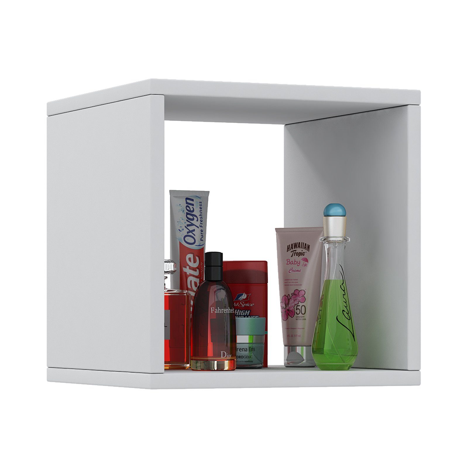VCM Midischrank Wandregal Badregal Hängeregal Wandboard Benos