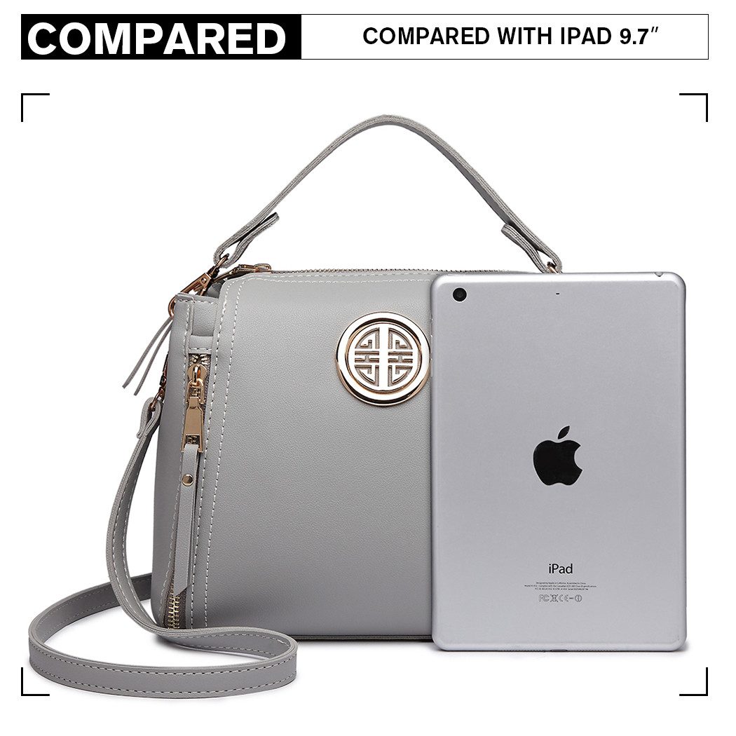 Miss Lulu Umhängetasche Elegante Damen Handtasche aus PU-Leder mit Henkel & Schulterriemen
