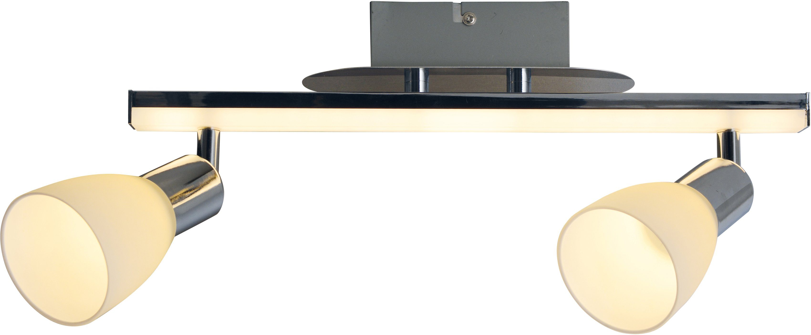 näve LED Deckenleuchte Ibiza, LED fest integriert, Warmweiß, incl. LED 2x4,3W + 1x6W ges. 14,6W 3000K; 2x344 + 1x480lm