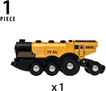 BRIO® Spielzeug-Zug Goldene Batterielok, m. Licht und Sound; FSC® - schützt Wald - weltweit