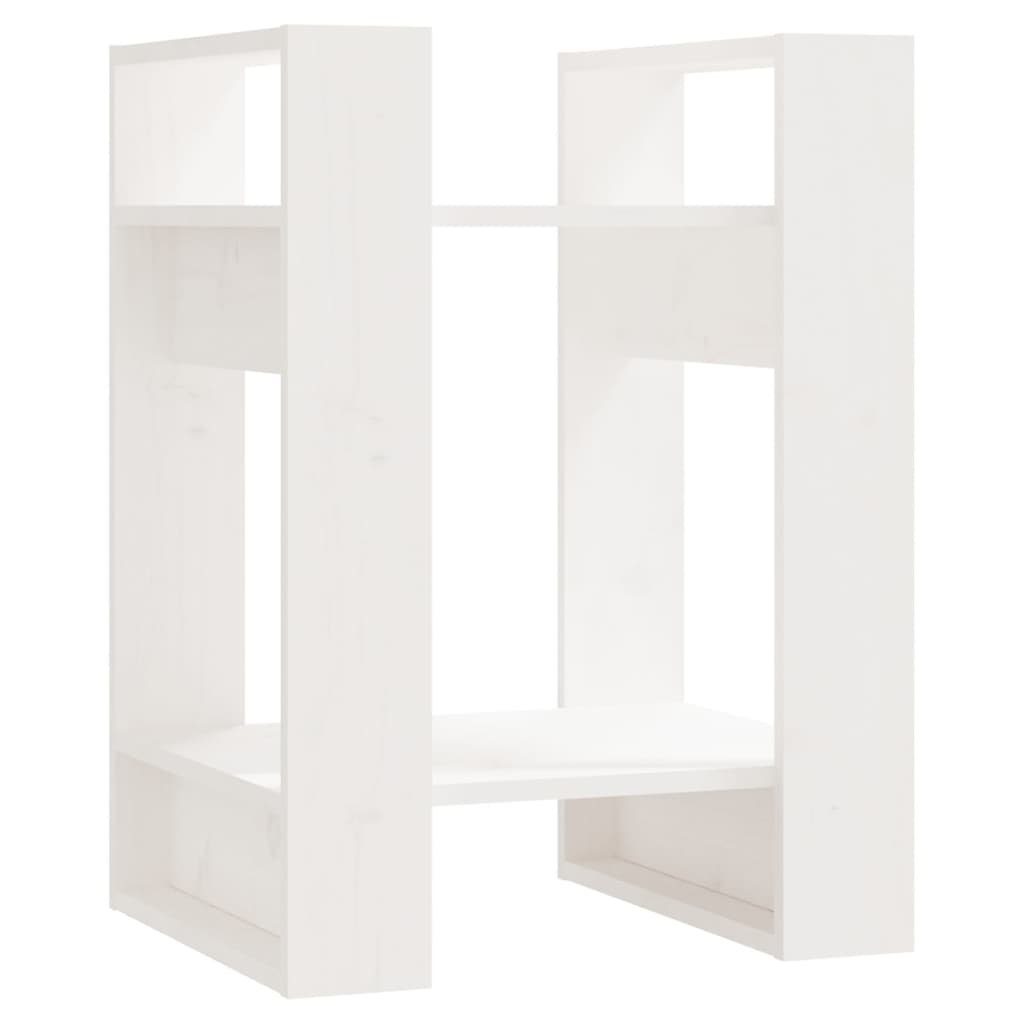vidaXL Bücherregal Bücherregal/Raumteiler Weiß 41x35x57 cm günstig online kaufen