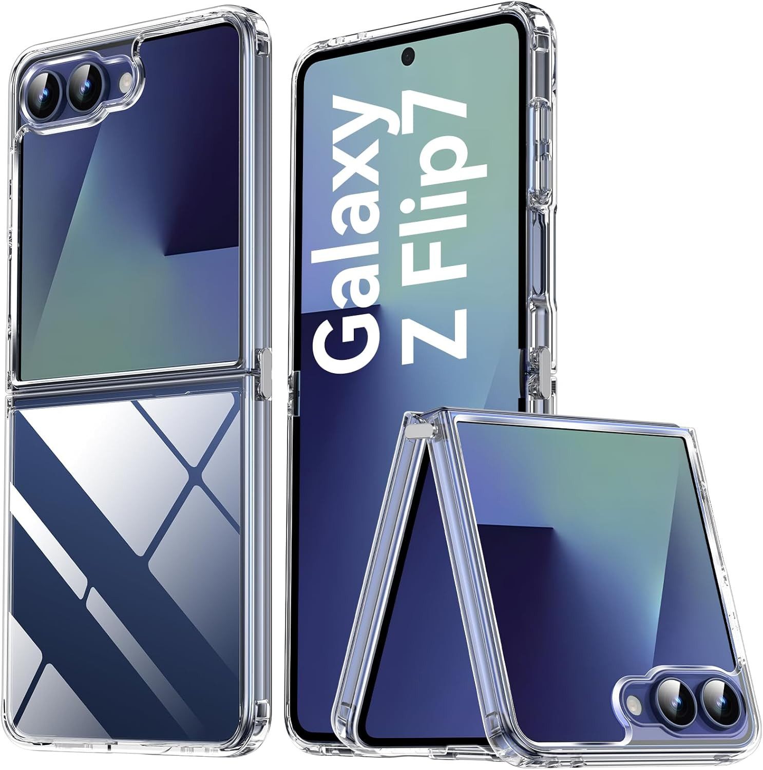 MSM Handyhülle Hülle für Samsung Galaxy Z Flip 7 5G Silikon Schutzhülle Tasche Klar