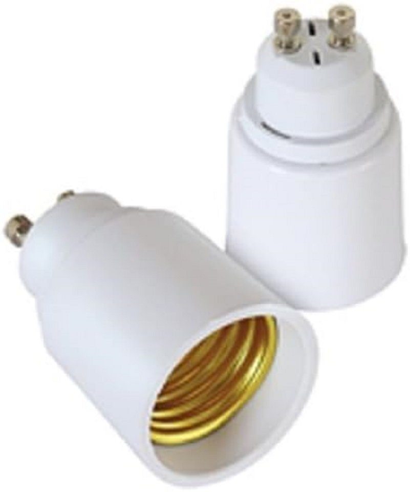 Provance Lampenfassung 4 x Adapter Lampensockel Sockeladapter GU10 auf E27, (Set, 4-St)