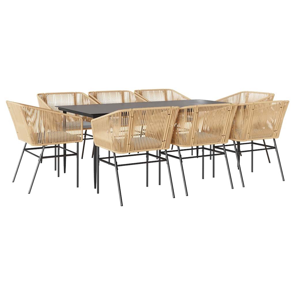 vidaXL Garten-Essgruppe 9-tlg. Garten-Essgruppe mit Kissen günstig online kaufen