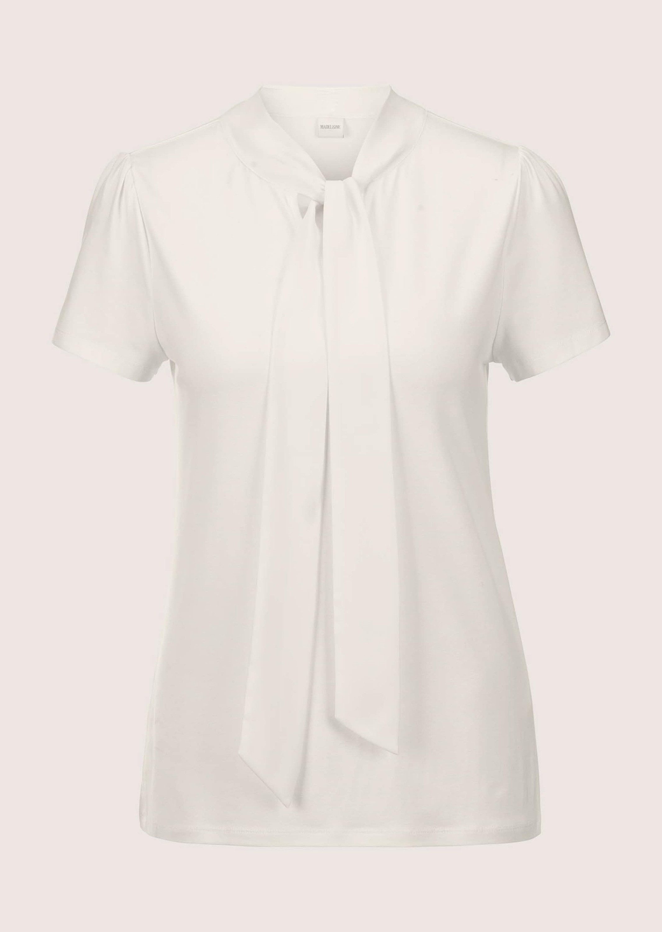 Kurzarmshirt Kurzarmoberteil mit Schluppe