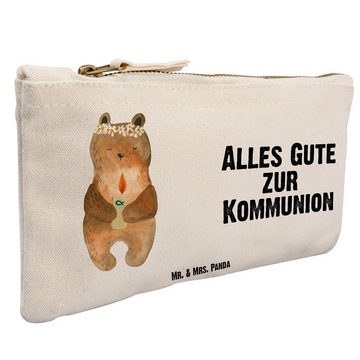 Mr. & Mrs. Panda Kosmetiktasche Größe S Klein Bär Kommunion - Weiß - Geschenk, Makeup, Etui, Taufkerz (1-tlg), Diverse Größen