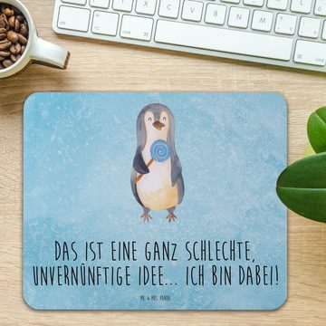 Mr. & Mrs. Panda Mauspad Pinguin Lolli - Eisblau - Geschenk, Pinguine, Heißhunger, Mousepad, E (1-St), Made in Germany