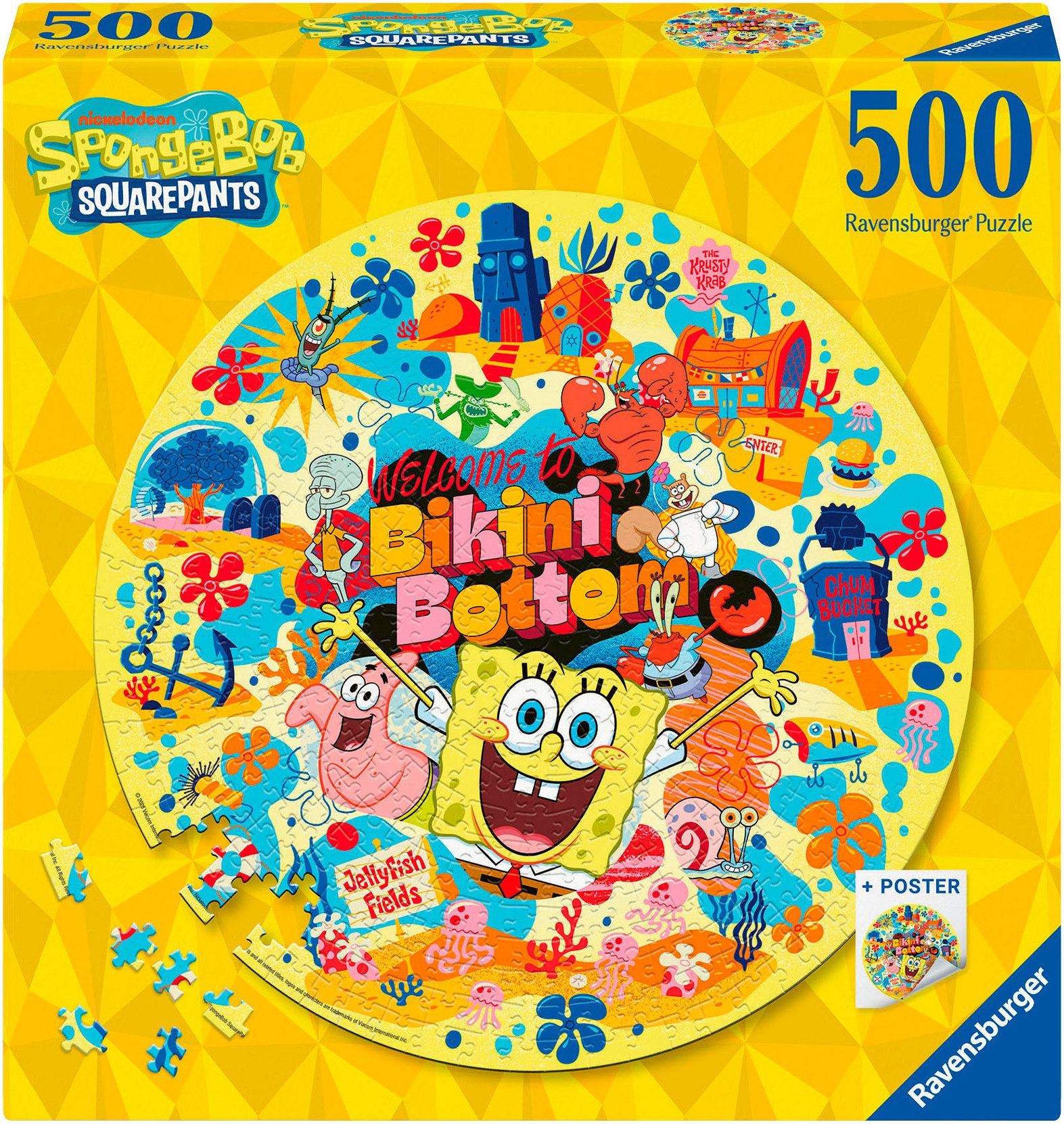 Ravensburger Puzzle SpongeBob Schwammkopf - Spongebob, 500 Puzzleteile, Mad günstig online kaufen