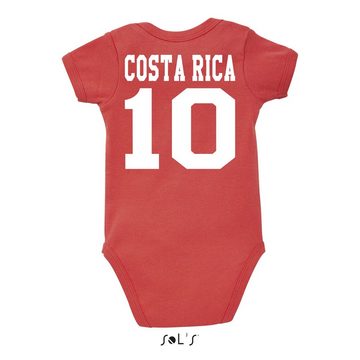 Blondie & Brownie Strampler Kinder Baby Costa Rica Sport Trikot Fußball Football Meister America
