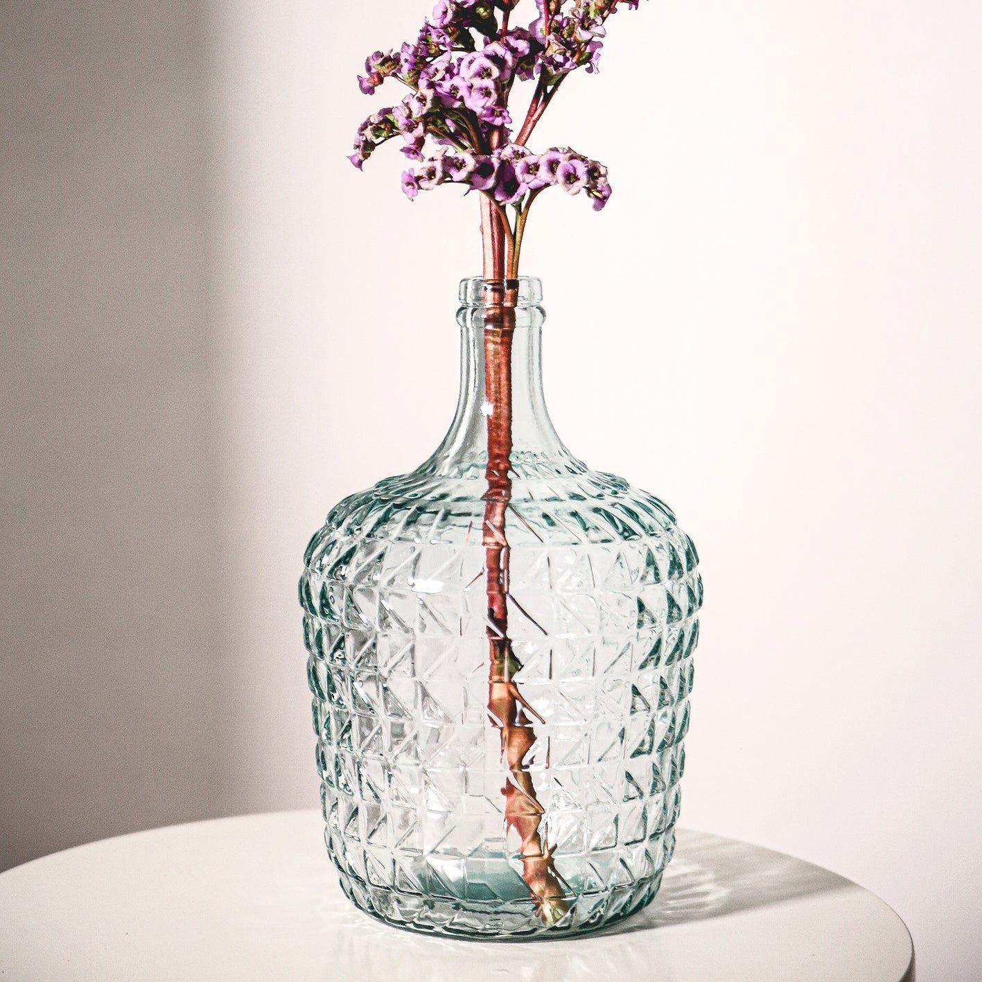 Altglas, transparent 100 way "Valentina", up the Vase Tischvase %