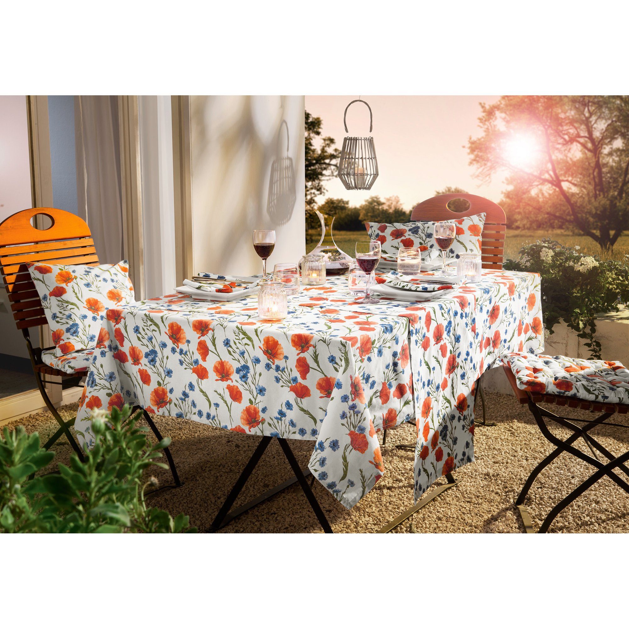 REDBEST Tischdecke Tischdecke, Baumwolle Blumen günstig online kaufen