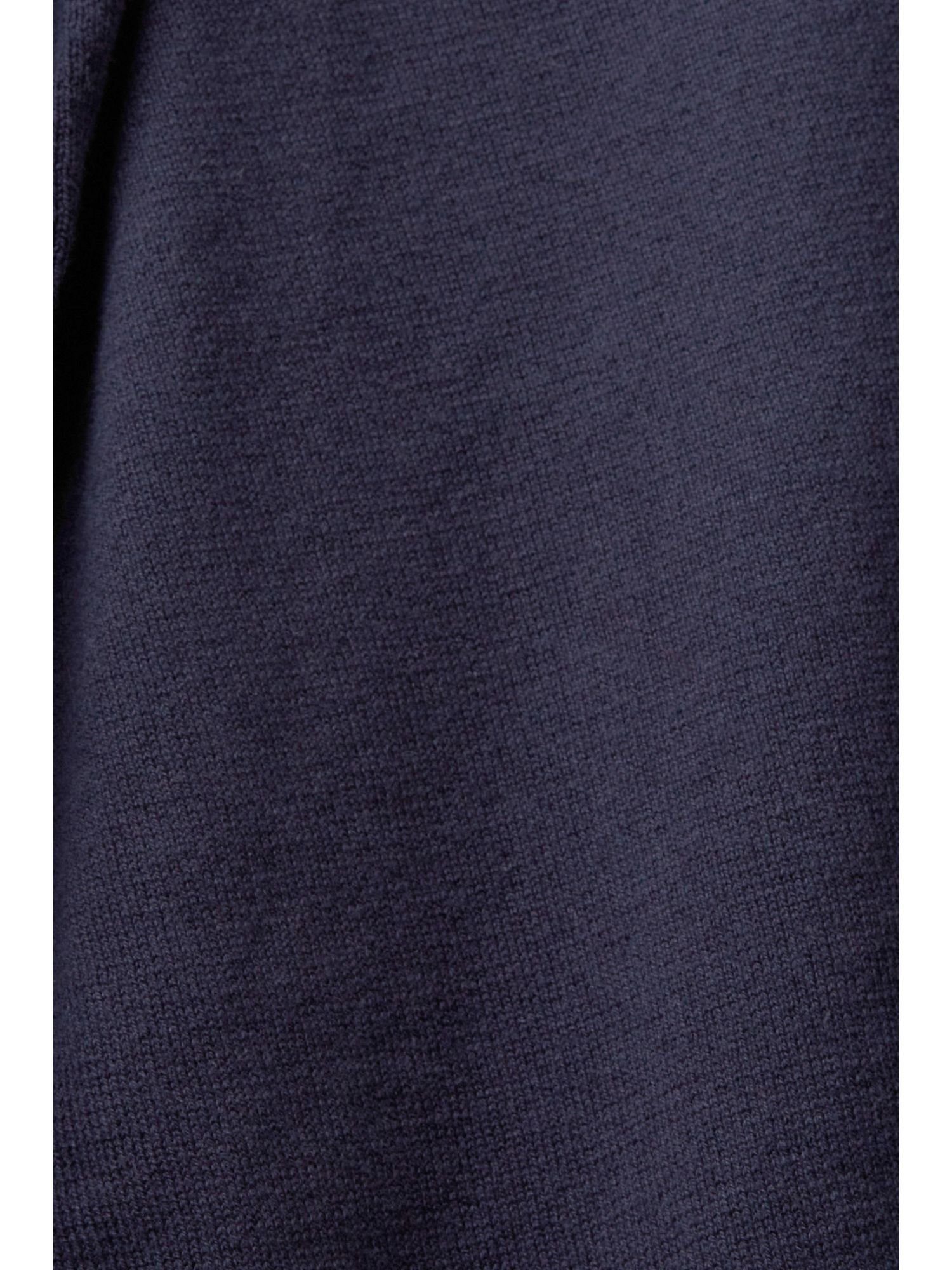 Esprit V-Ausschnitt-Pullover NAVY mit V-Ausschnitt Strickpullover