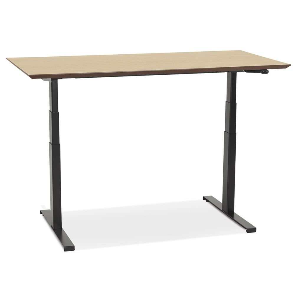 Laptoptisch DESIGN SEITENBU (Braun) PC-Tisch Schreibtisch Büro KADIMA Helles Schreibtisch Holz