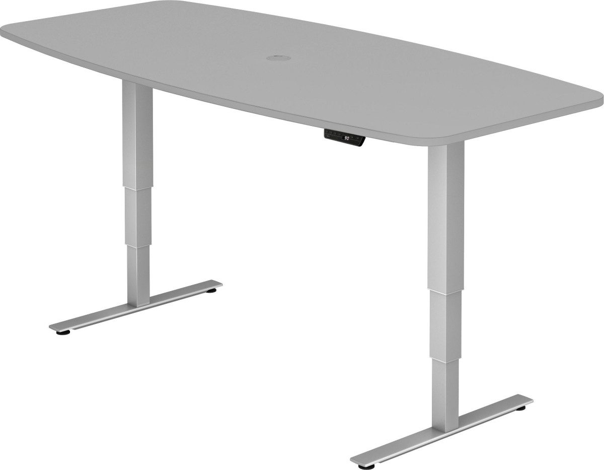 HAMMERBACHER Konferenztisch Konferenztisch 220x103/83cm elektr. höhenverstellbar Memoryschalter Gr