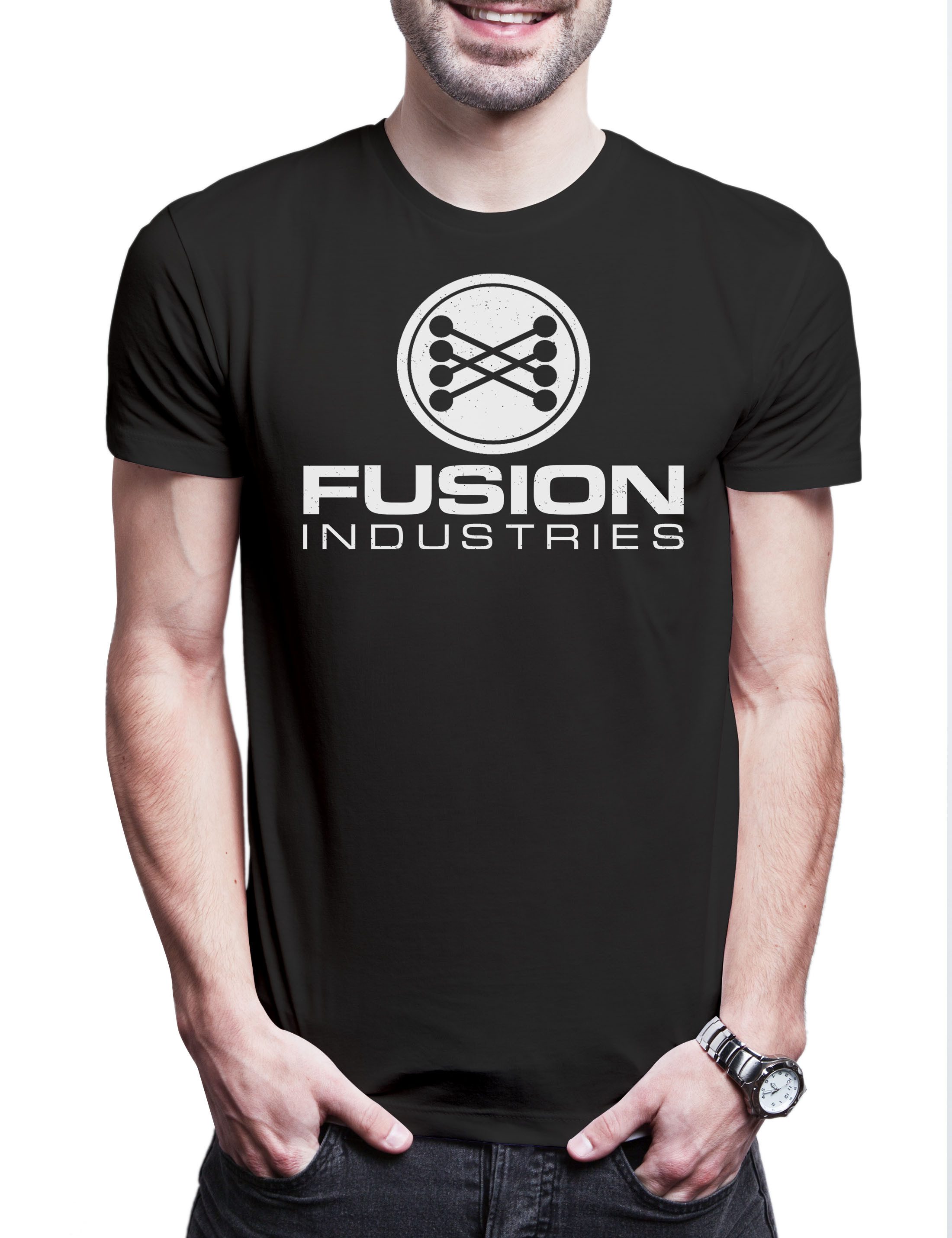 Print-Shirt Fusion Industries Herren T-Shirt Back To Zurück The In Zukunft Car
