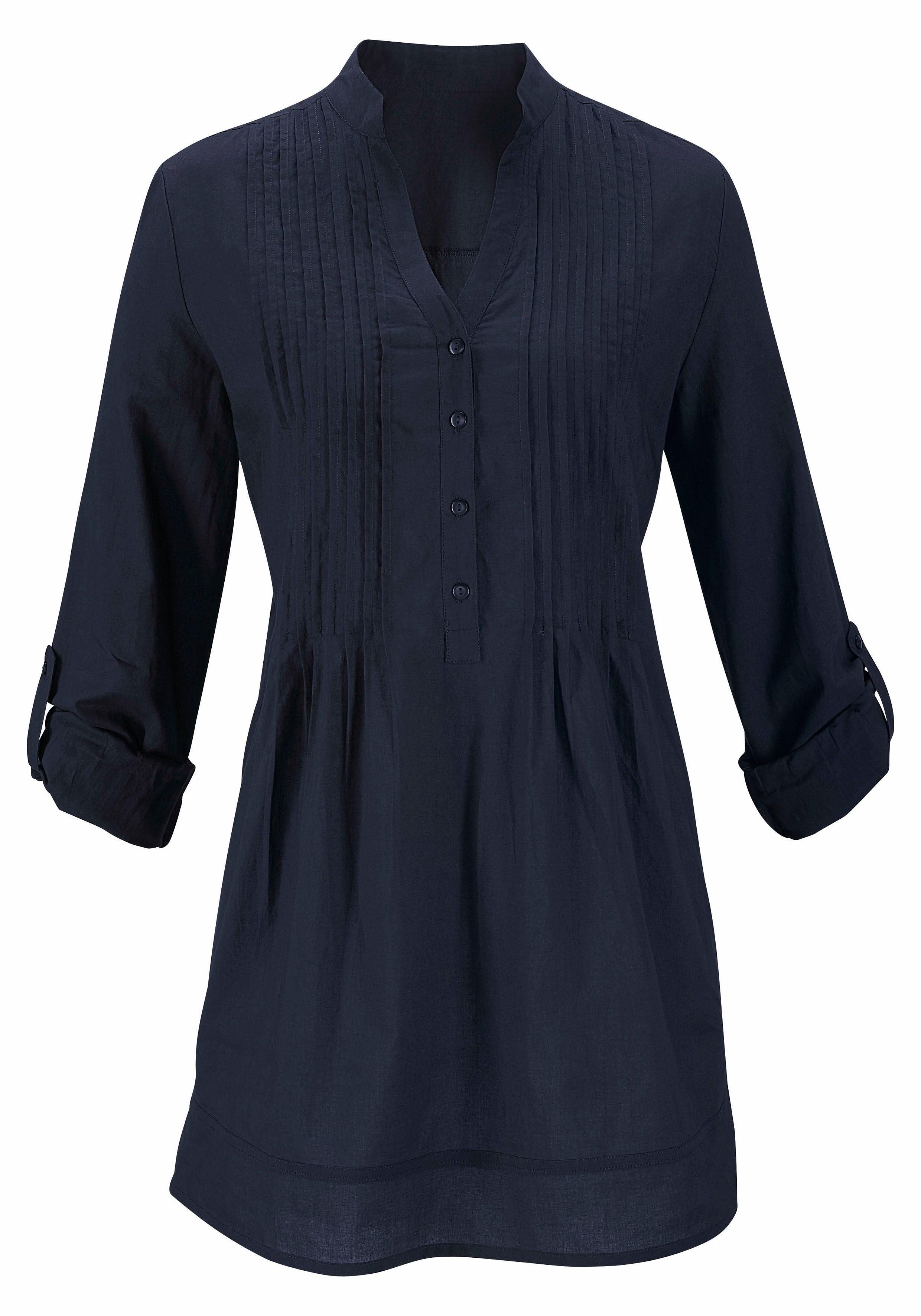 Aniston CASUAL Longbluse mit dekorativer Biesenverarbeitung – Bild 4 von 5