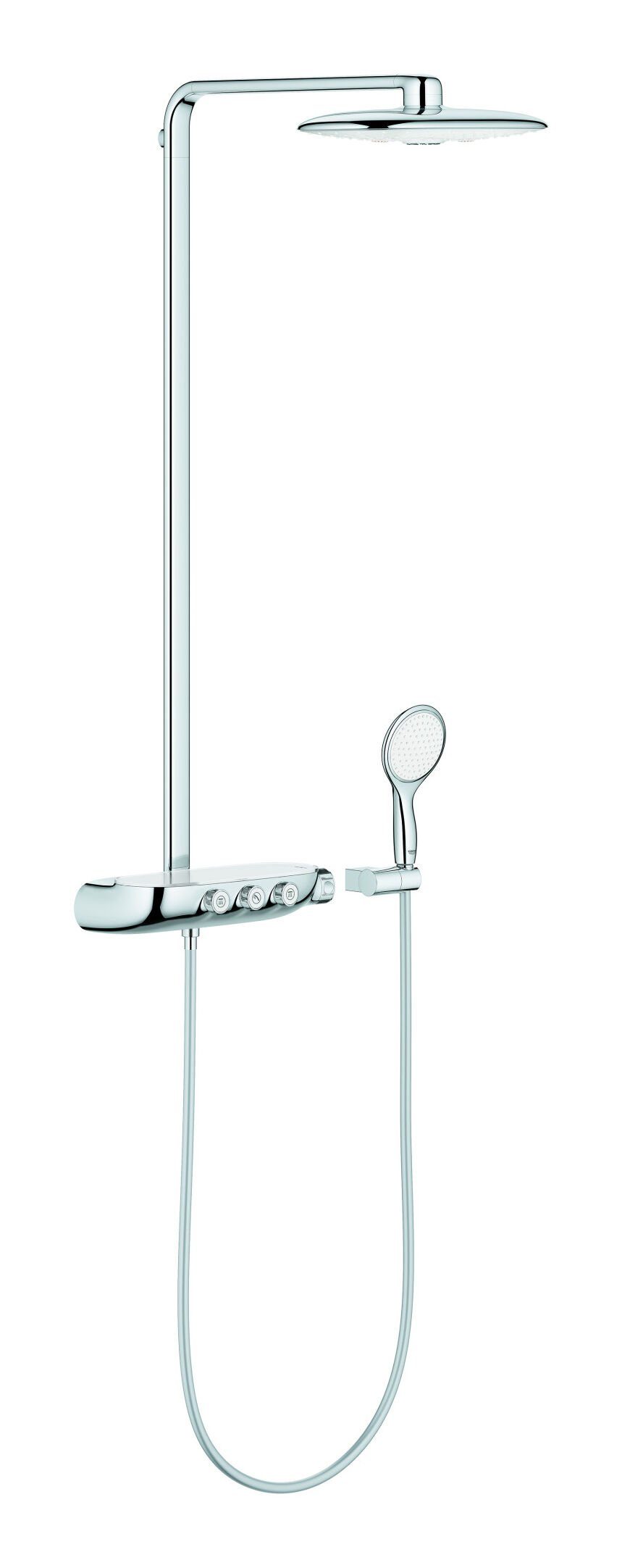 Grohe Duschsystem Rainshower System Smartcontrol, 2 Strahlart(en), Rainshower SmartControl Duo 360 m. Thermostatbatterie Ausladung
