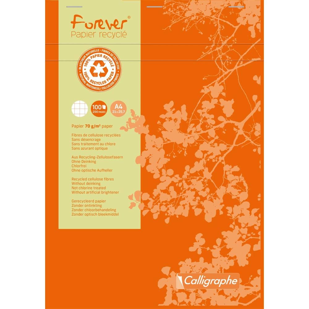 CLAIREFONTAINE Notizblock Clairefontaine Schreibblock Forever A4 100Bl geh kar