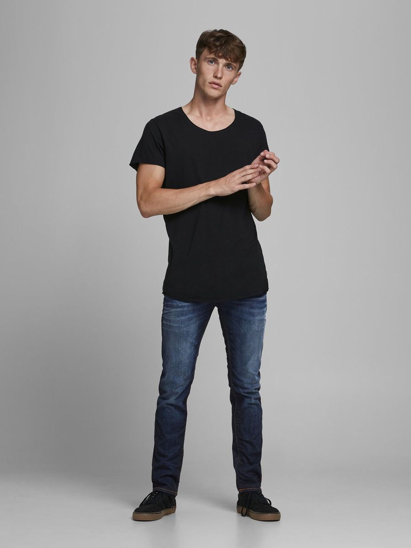 Jack & Jones Regular-fit-Jeans Jeans TIM Straight Legs Flat Front TIM ORIGI günstig online kaufen