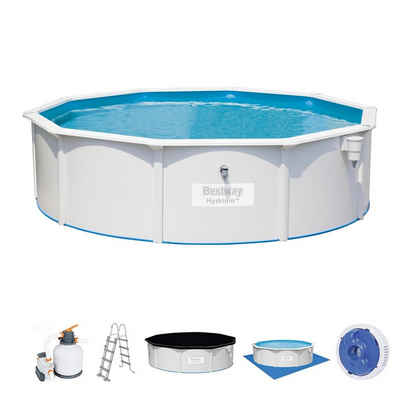 BESTWAY Framepool Bestway Hydrium Pool Set 56384 460x120cm Stahlwand (Set)