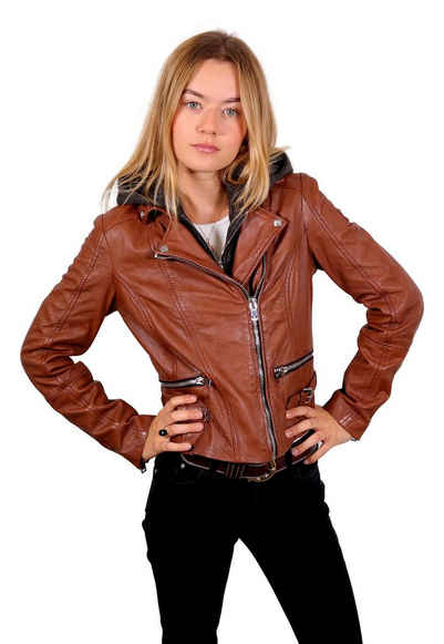 Gipsy Bikerjacke »Julja SF LEGV« 2-in-1-Look mit abnehmbarem Kapuzeneinsatz aus weicher Sweatware