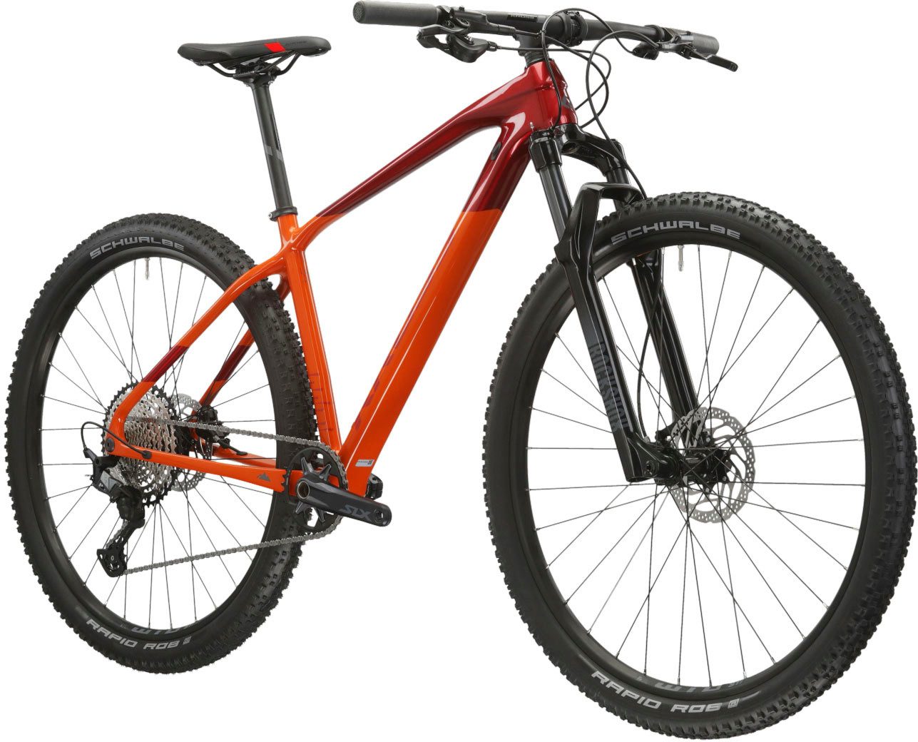 Kross Mountainbike Hardtail Level 10.0, 12 Gang Shimano DEORE SLX M7100 Schaltwerk, Kettenschaltung, mit Carbon-Rahmen und -Gabel