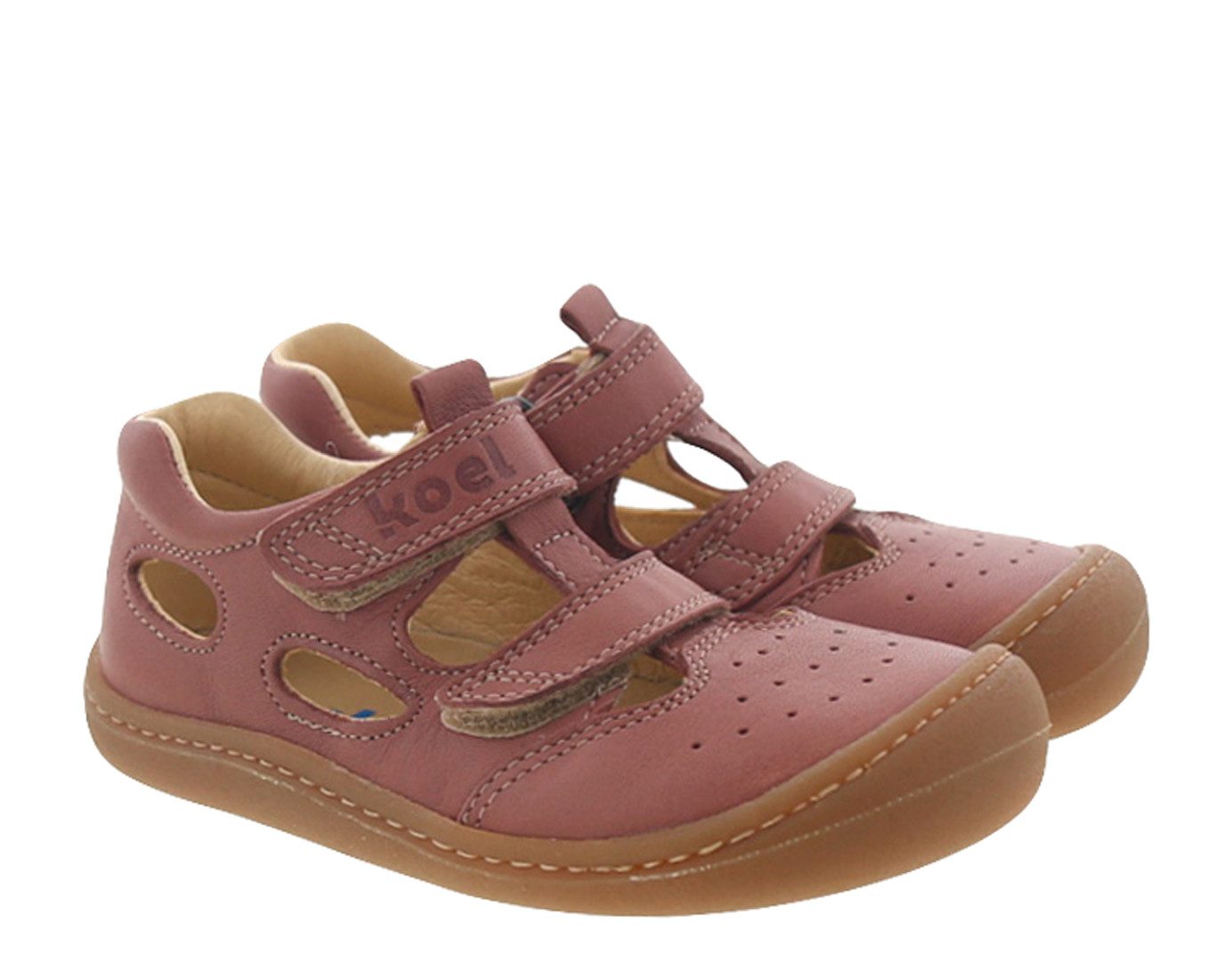 Koel Sandalen Lauflernschuh Barfußschuhe Barefoot Bep Schmal Rose Sandalette