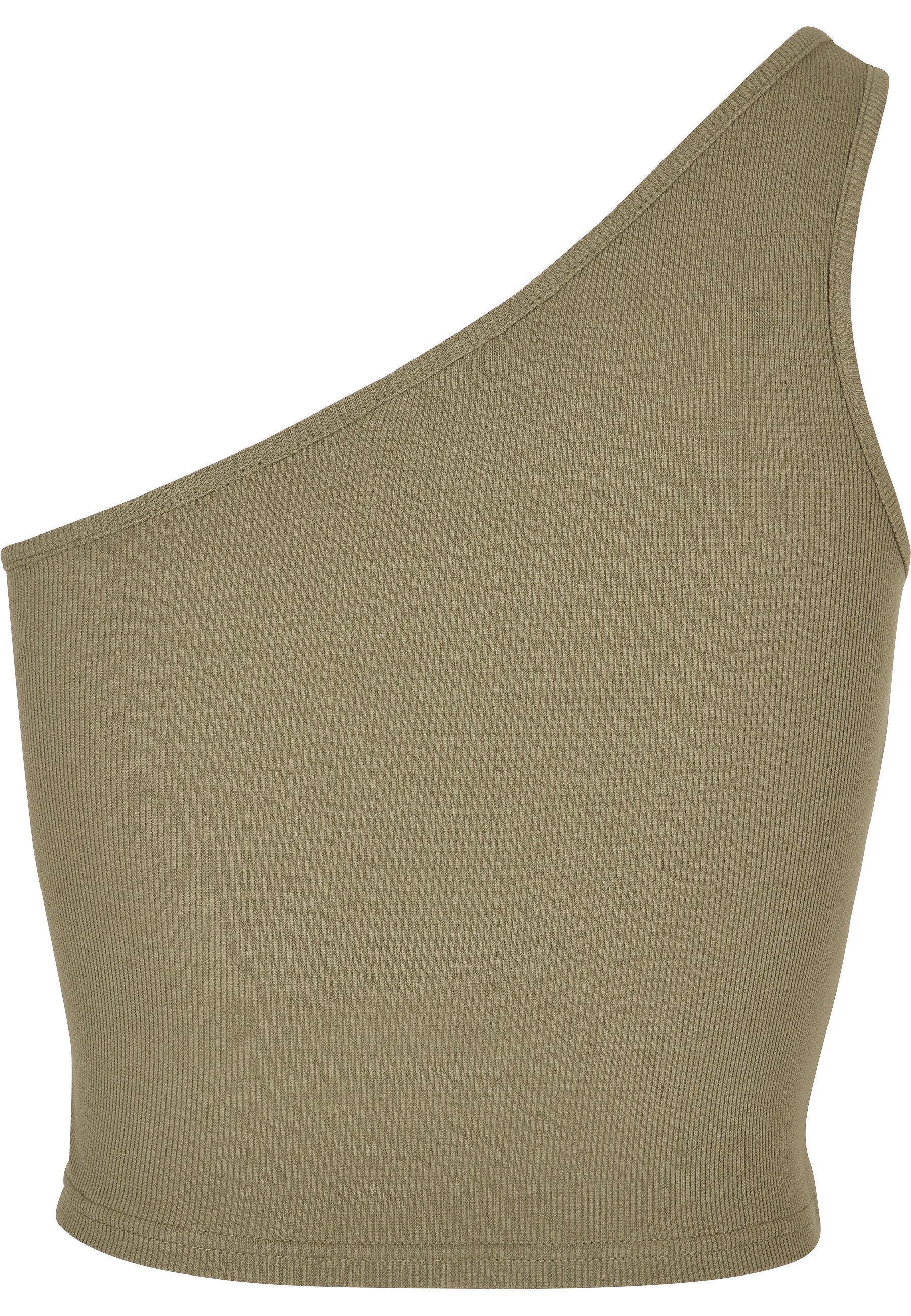 URBAN CLASSICS Tanktop Urban Classics Damen Ladies Cropped Asymmetric Top (1-tlg)