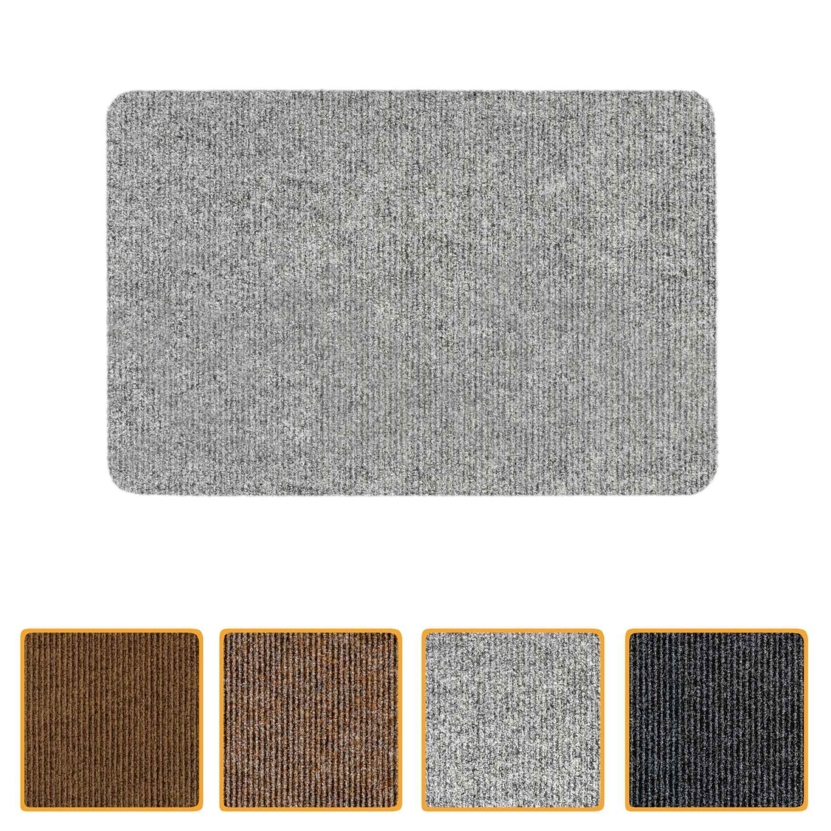 ANRO Fußmatte Türvorleger Schmutzfangmatte STRIBET, eckig, Höhe: 3 mm, Clea günstig online kaufen