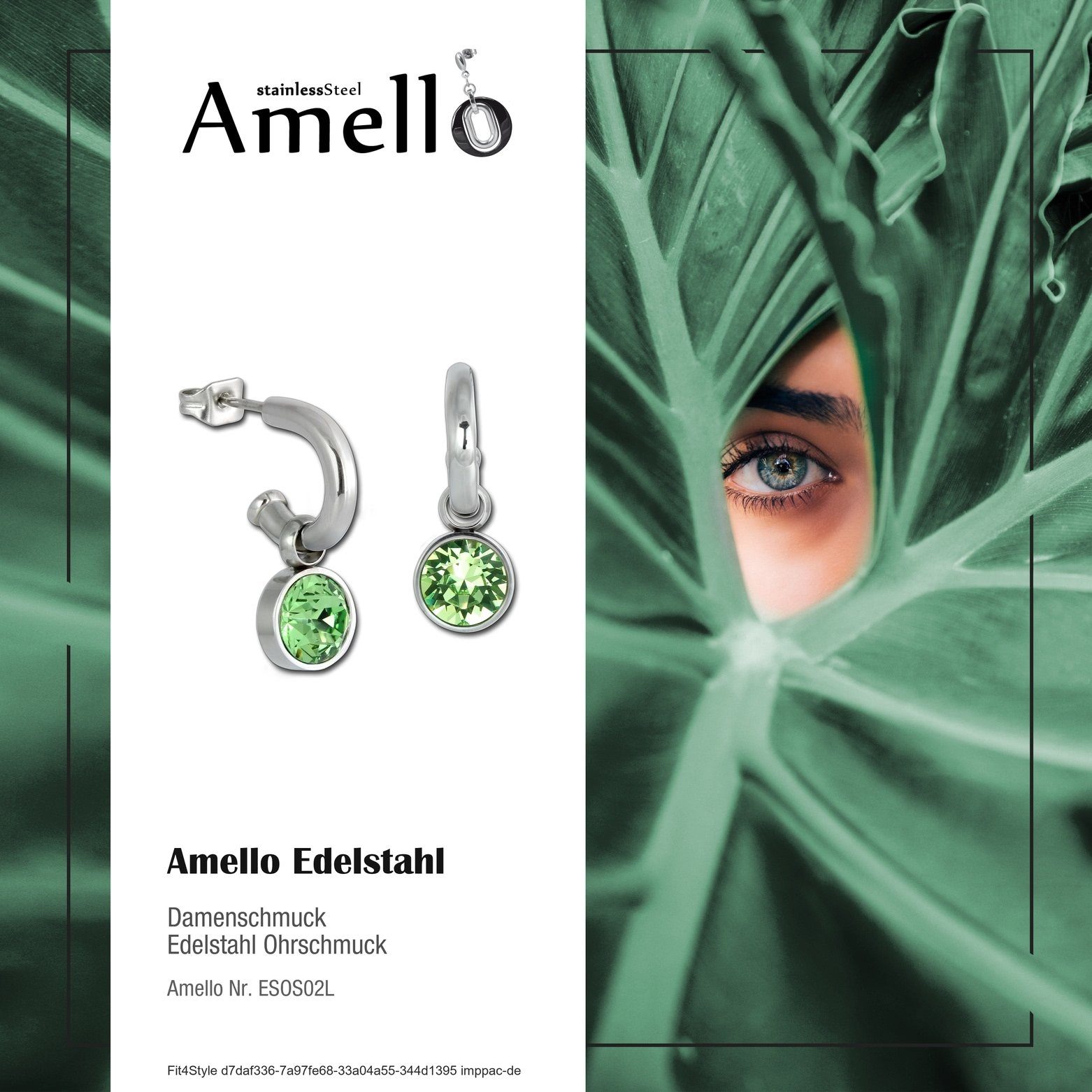 Amello Paar Creolen Amello Ohrringe Edelstahl günstig online kaufen