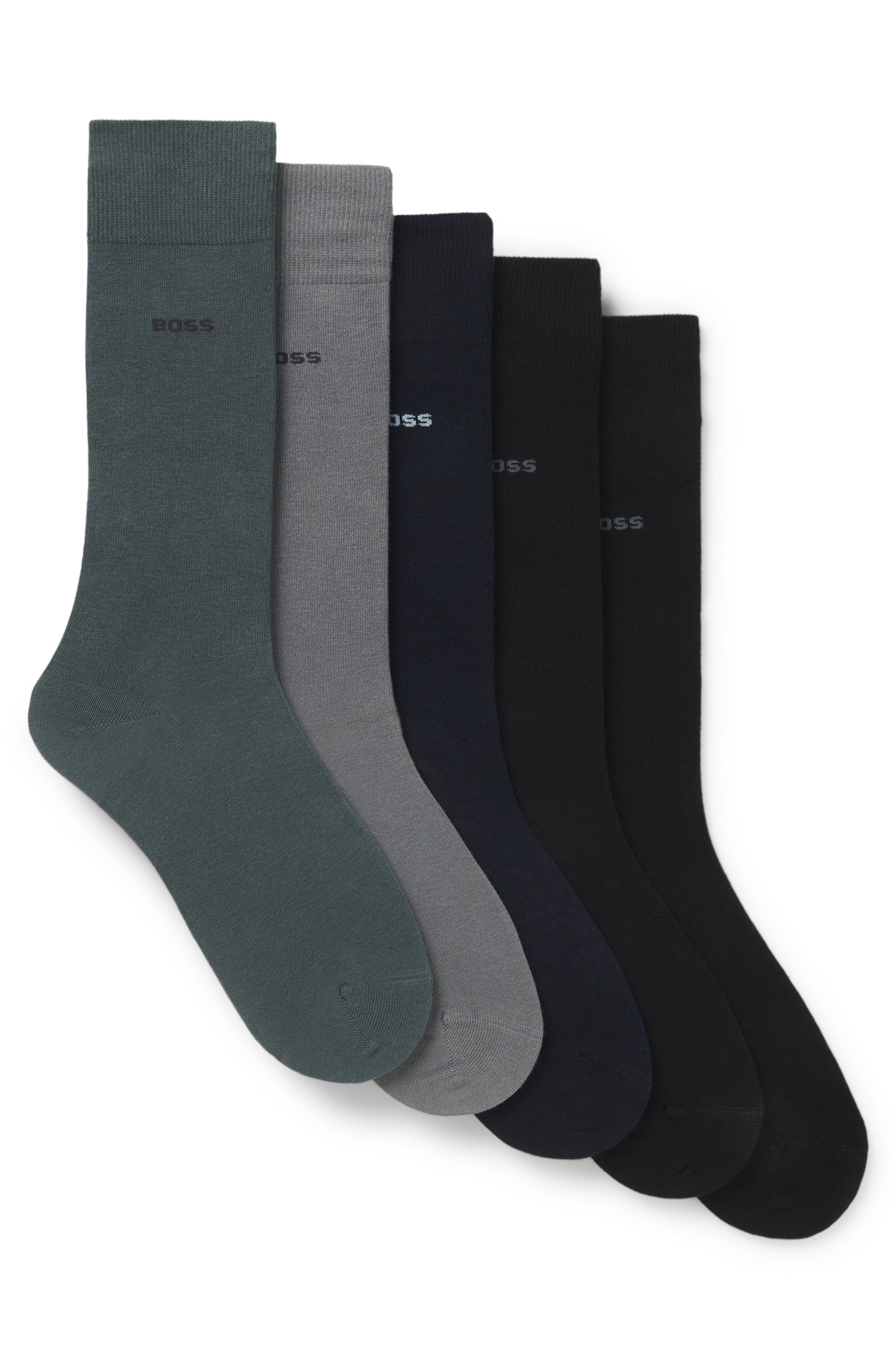 BOSS Socken 5P Uni Color CC (5-Paar) in klassischer Unifarbe günstig online kaufen