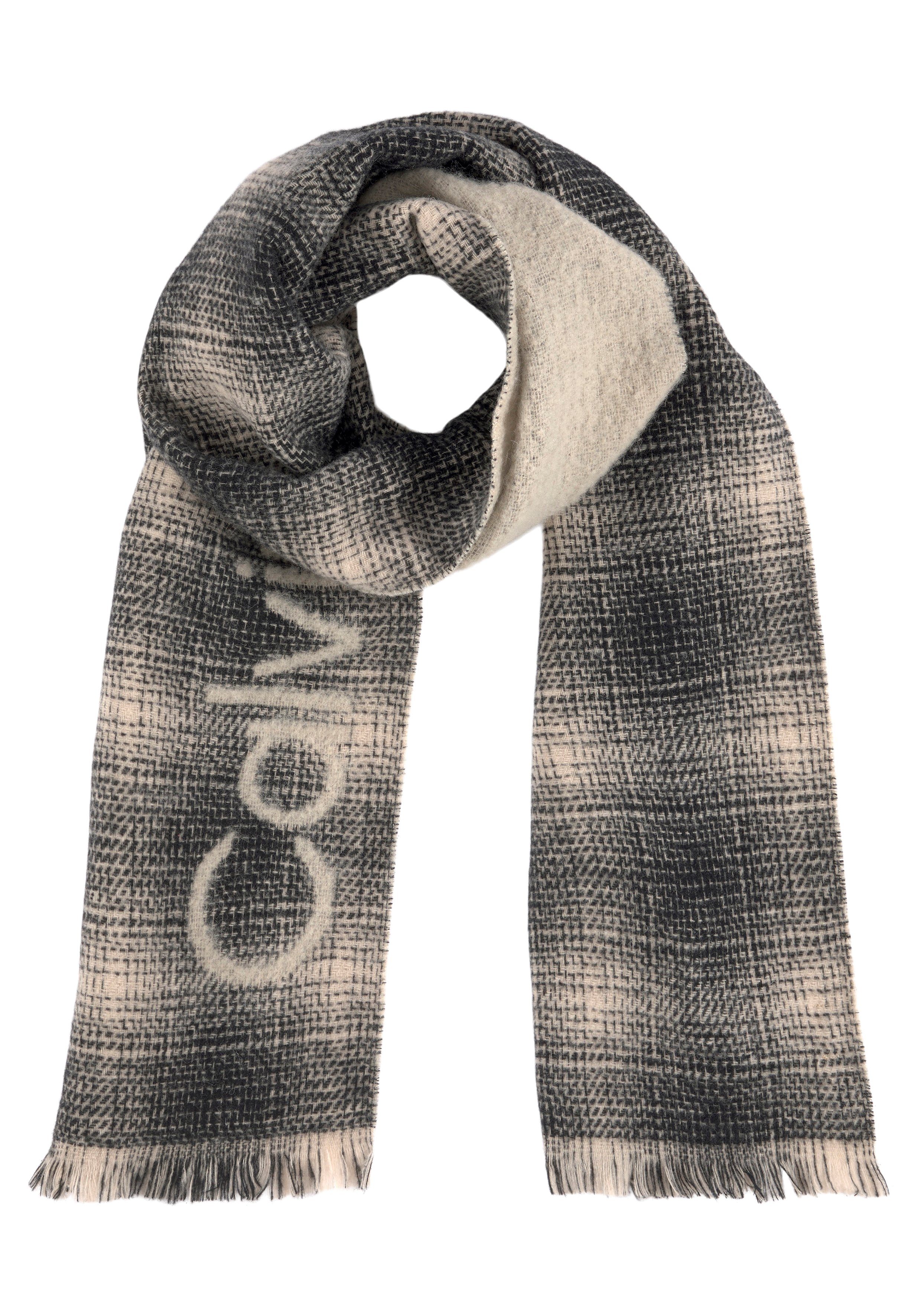 Calvin Klein Schal CHECK SCARF, mit Fransen