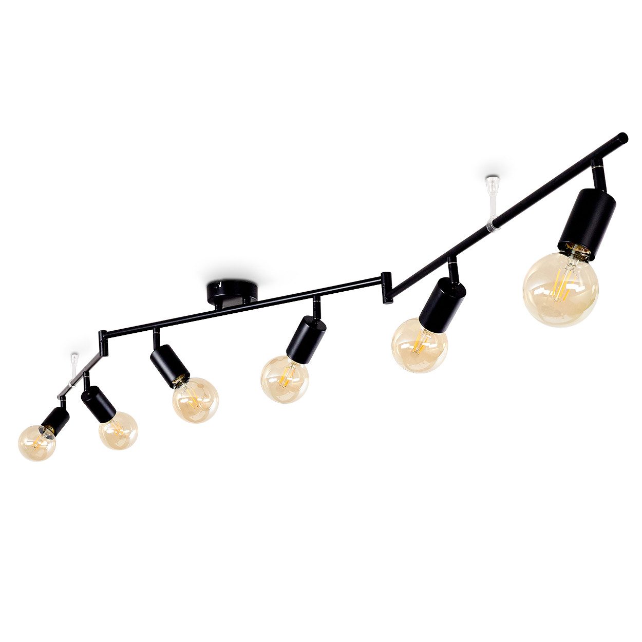 hofstein Deckenleuchte »Agnino« Deckenlampe aus Metall in Schwarz, ohne Leu günstig online kaufen