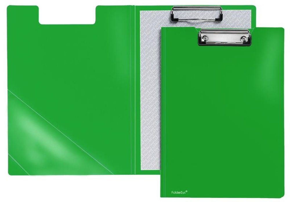FOLDERSYS Papierkorb Foldersys Klemmbrett-Mappe Standard grün