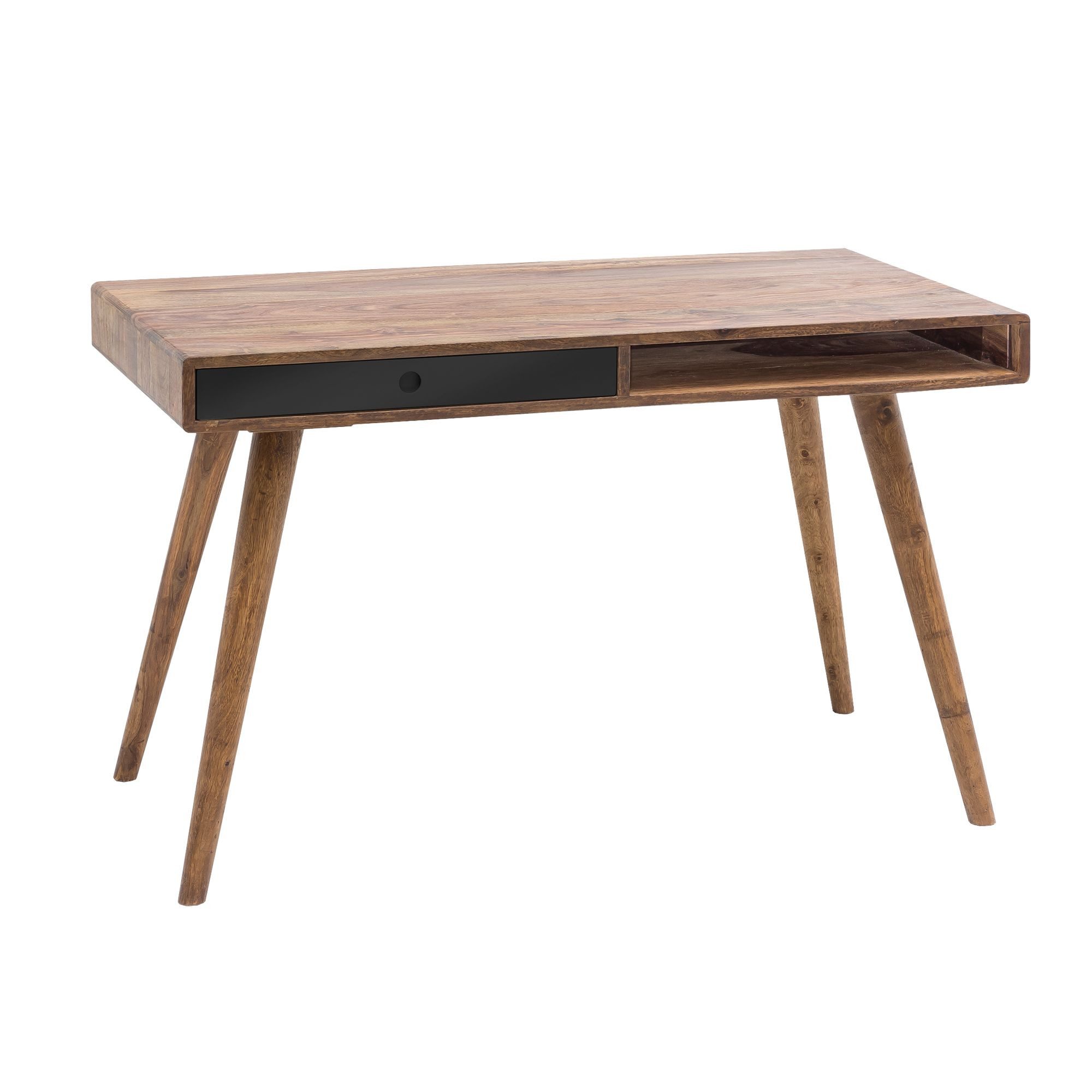 FINEBUY Schreibtisch SuVa4910_1 (120x60x75 cm Massivholz günstig online kaufen