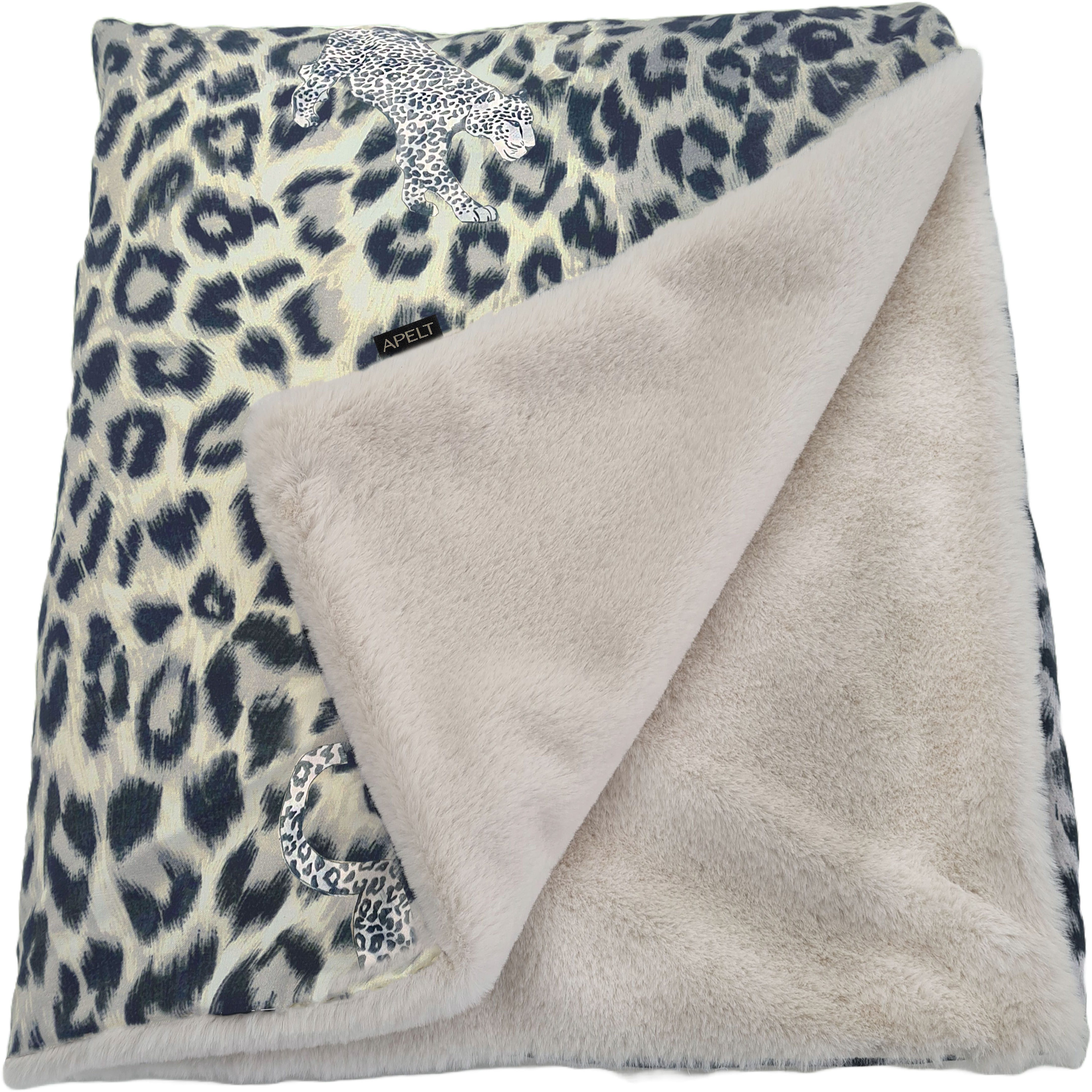 Plaid Maurice 140X180, APELT, trendiges Leomuster