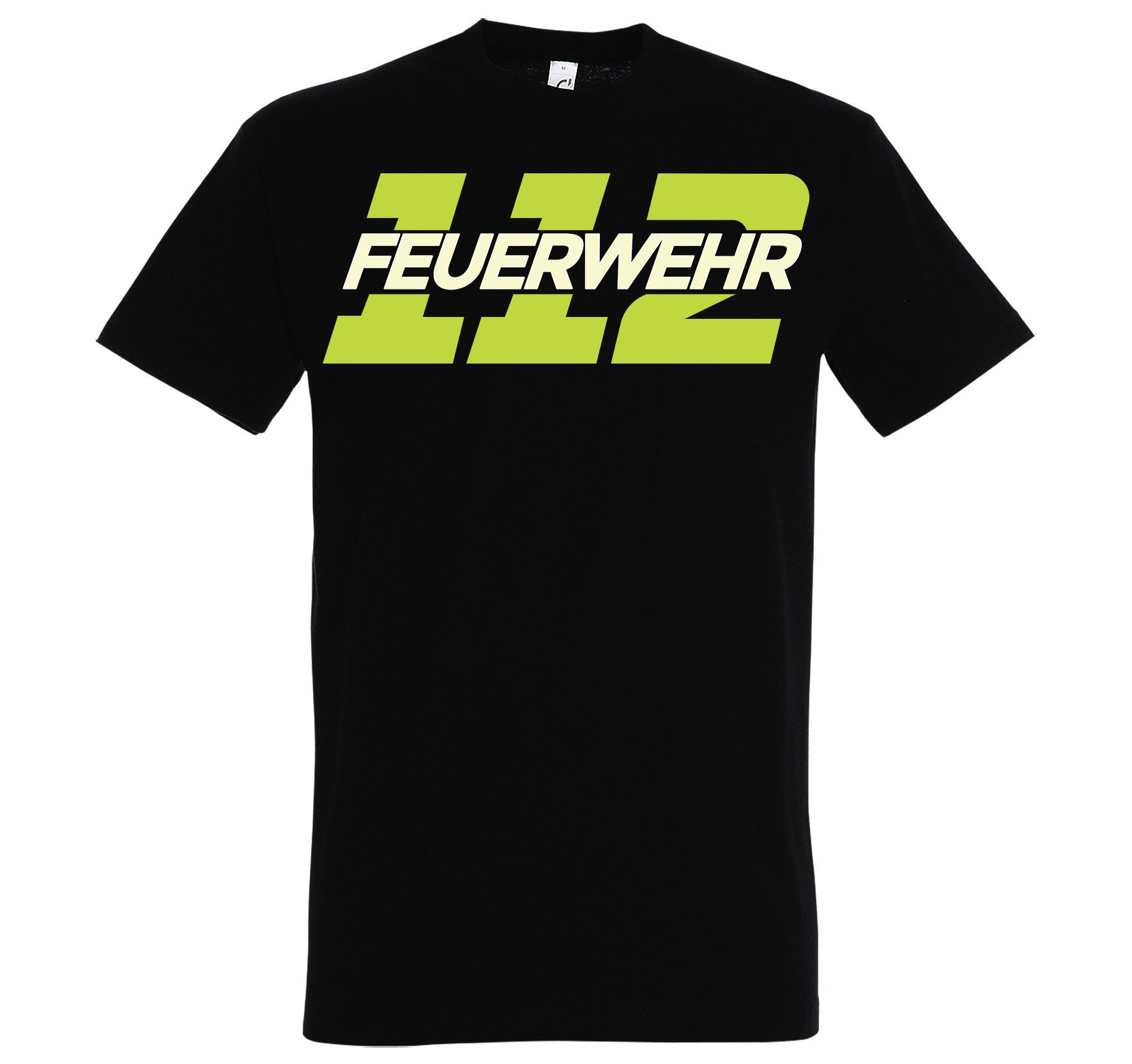 Youth Designz Print-Shirt 112 Feuerwehr Herren T-Shirt mit lustigen Logo fü günstig online kaufen