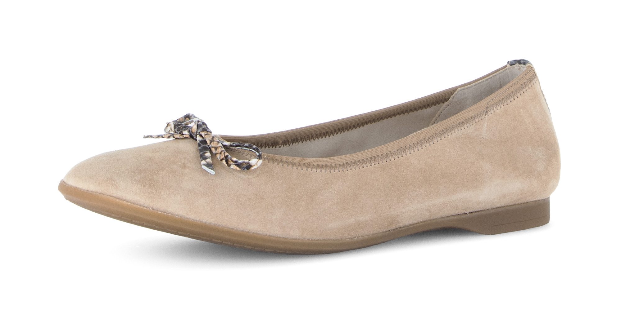 Gabor Ballerina Businessschuh, Flats, Schlupfschuh mit Zierscheife