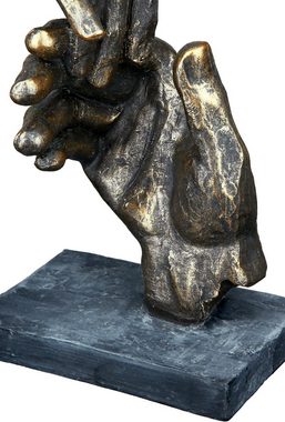 Casablanca by Gilde Dekofigur Skulptur Two hands, bronzefarben (1 St), braun